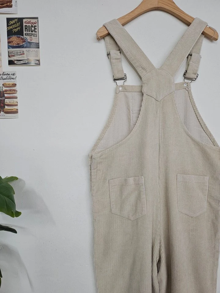 Gram - Korean Women Fashion - #momslook - Corduroy Overalls - 11