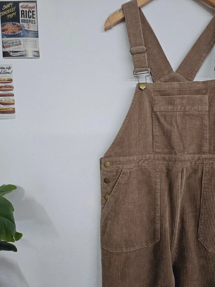 Gram - Korean Women Fashion - #momslook - Corduroy Overalls - 9