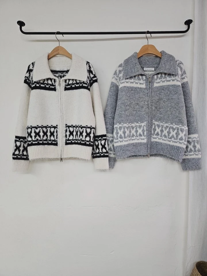 Gram - Korean Women Fashion - #momslook - Wool Two-way Zip-up Jacket