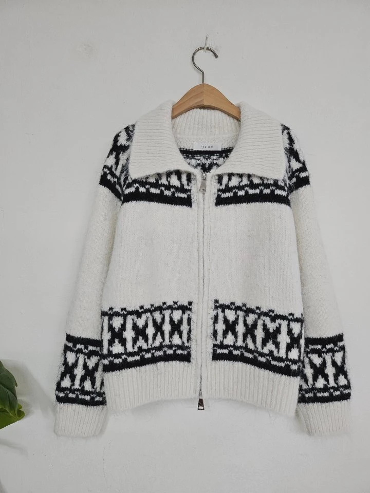 Gram - Korean Women Fashion - #vintageinspired - Wool Two-way Zip-up Jacket - 4