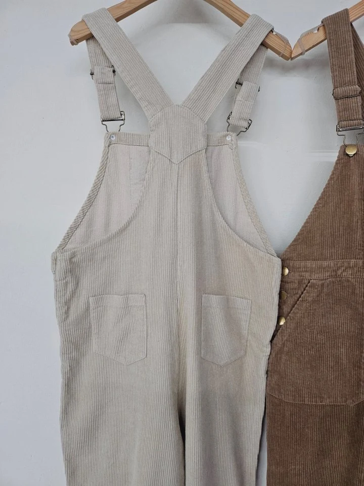 Gram - Korean Women Fashion - #womensfashion - Corduroy Overalls - 6