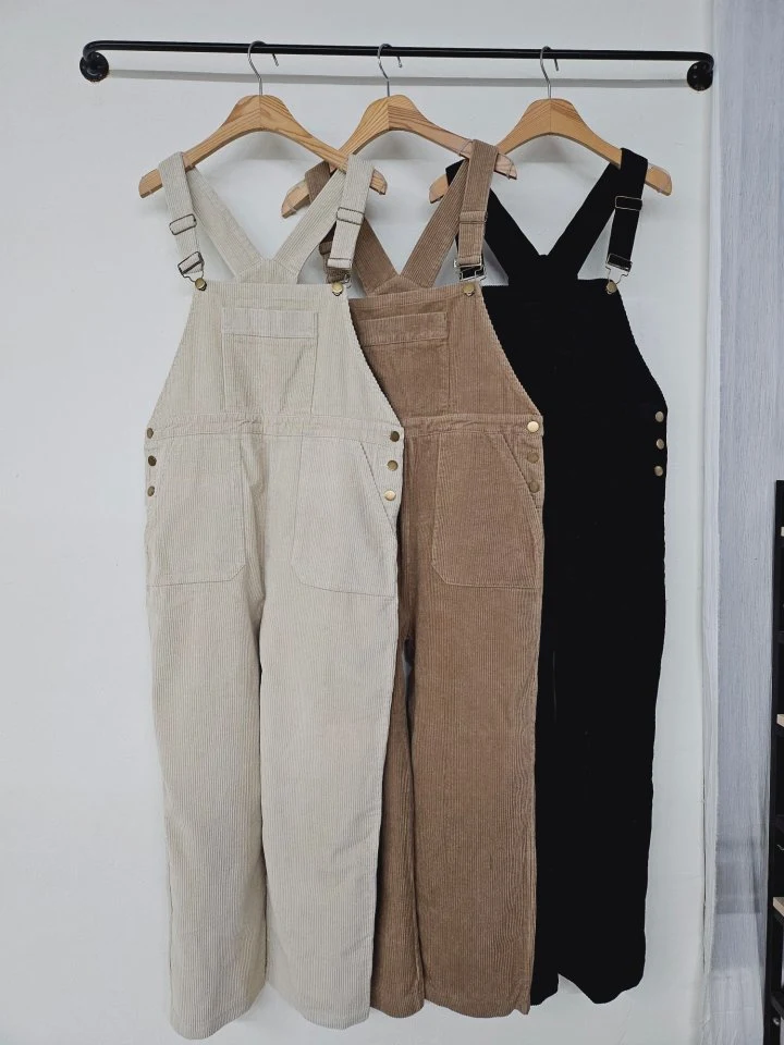 Gram - Korean Women Fashion - #womensfashion - Corduroy Overalls - 8