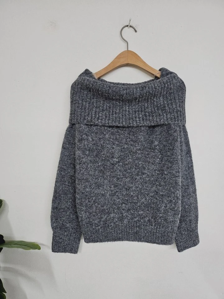 Gram - Korean Women Fashion - #womensfashion - Wool Mona Open Shoulder Knit - 5