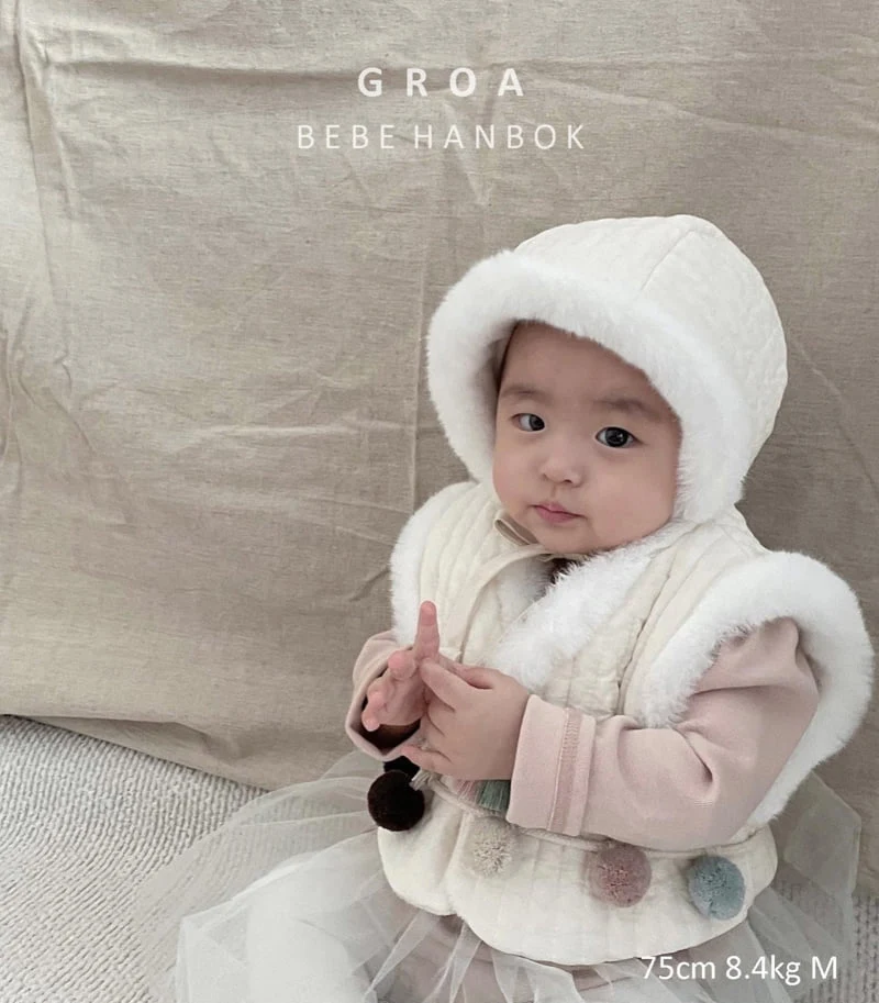 Groa - Korean Baby Fashion - #babyoutfit - Bebe Hanbok Bonnet - 3