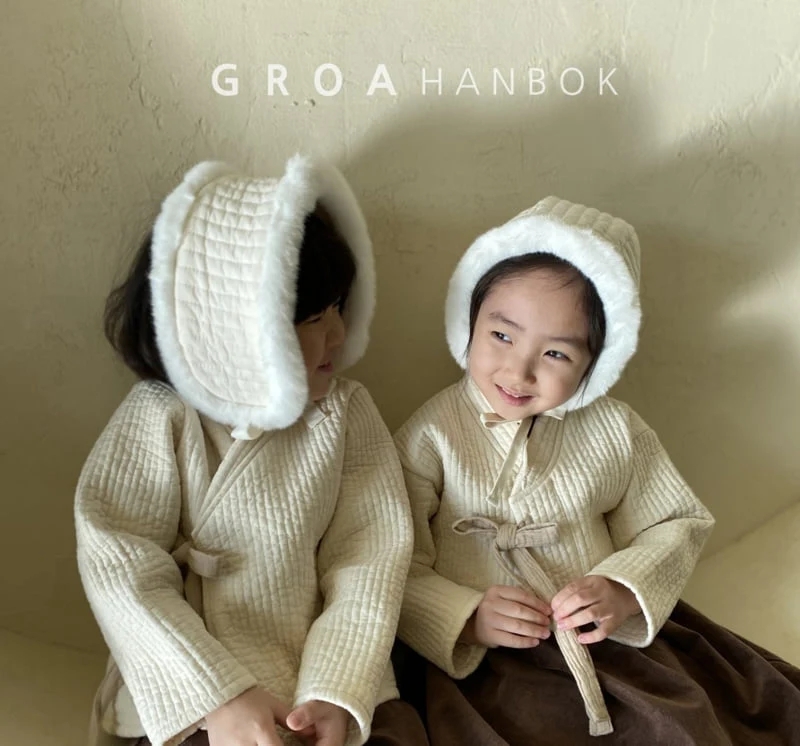 Groa - Korean Baby Fashion - #babyoutfit - Bebe Hanbok Earmuff - 5