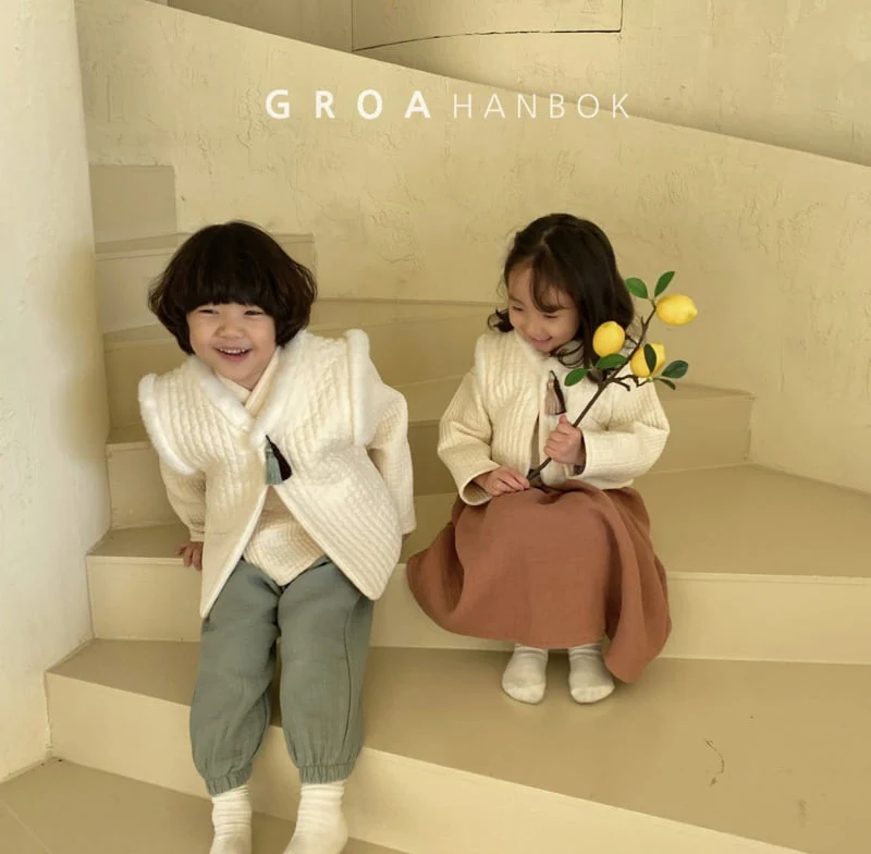 Groa - Korean Children Fashion - #Kfashion4kids - Boy Hanbok Baeja Vest - 6