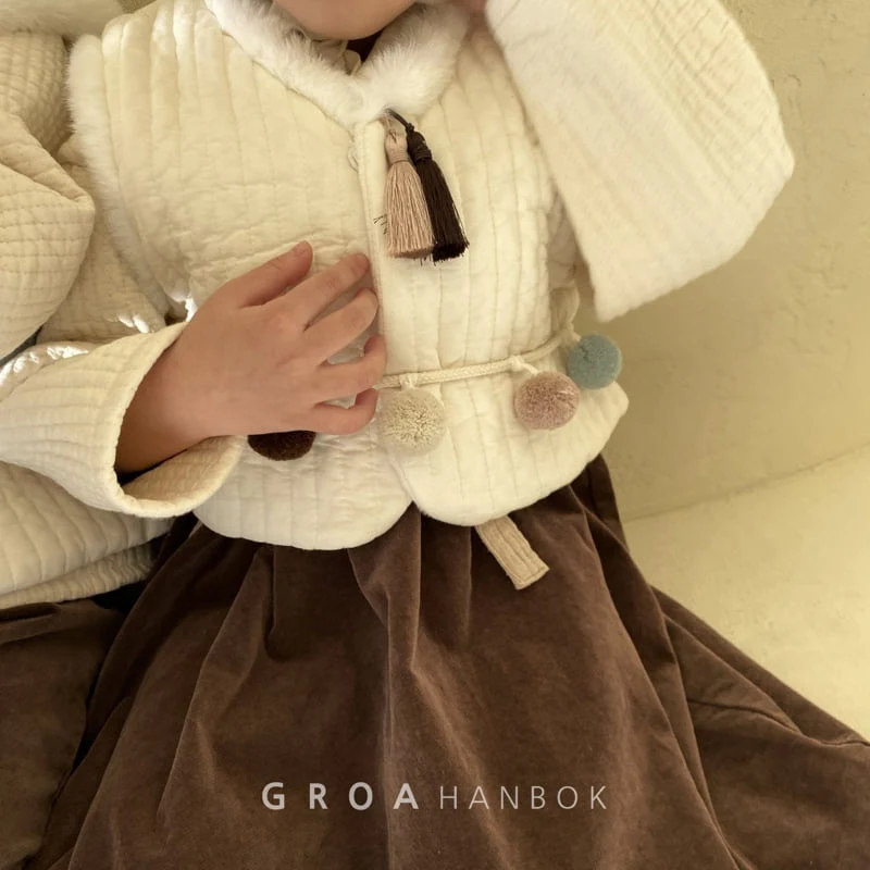 Groa - Korean Children Fashion - #discoveringself - Girl Hanbok Baeja Vest - 2