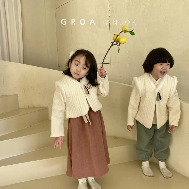 Groa - Korean Children Fashion - #kidzfashiontrend - Boy Hanbok Baeja Vest - 5