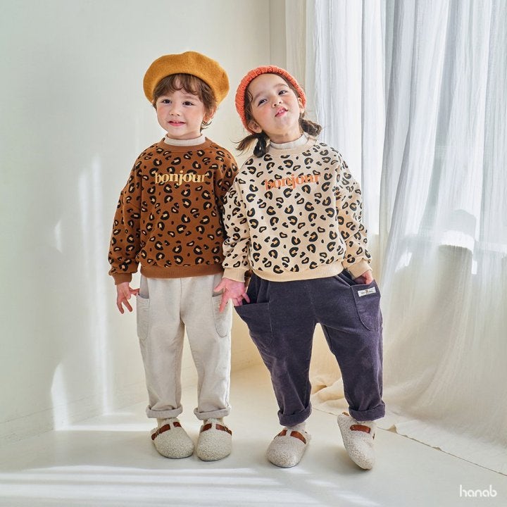 Hanab - Korean Children Fashion - #childrensboutique - Bonjour Leopard Tee - 7