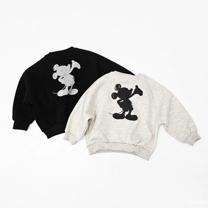 Hanab - Korean Children Fashion - #designkidswear - Black M Sweatshirts - 6