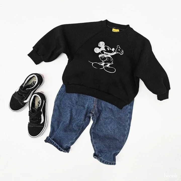 Hanab - Korean Children Fashion - #discoveringself - Black M Sweatshirts - 7