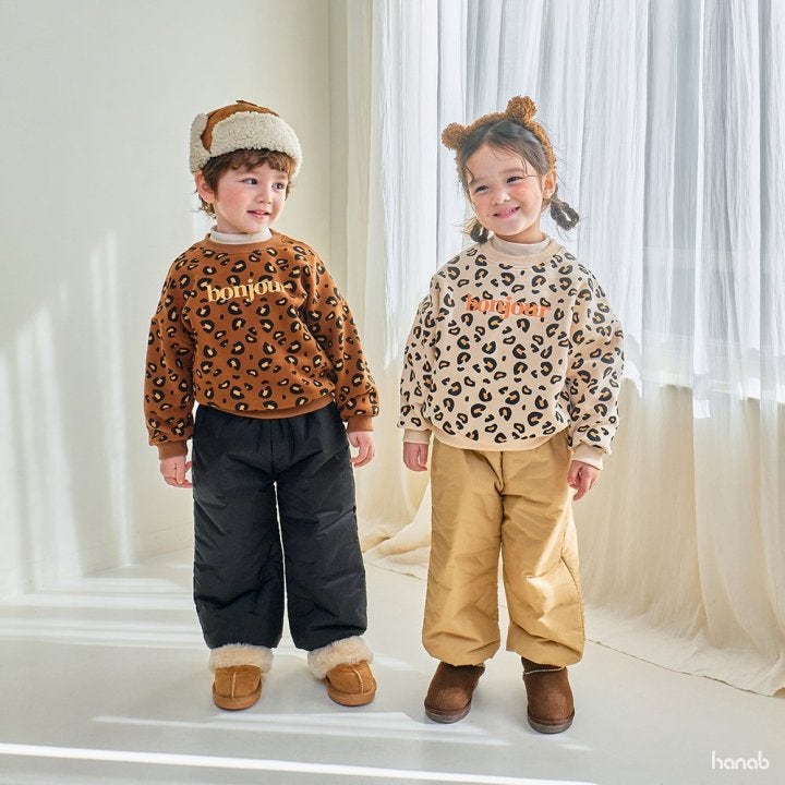 Hanab - Korean Children Fashion - #minifashionista - Bonjour Leopard Tee - 3