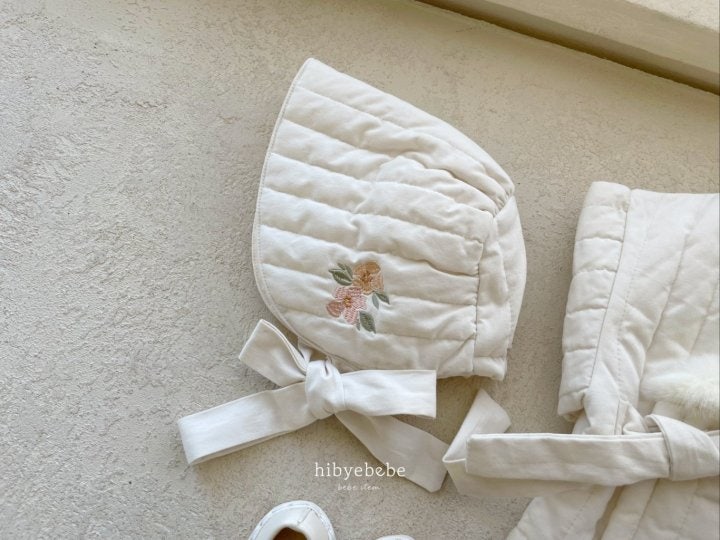 Hi Byebebe - Korean Baby Fashion - #smilingbaby - Floral Quilted Hanbok Bonnet - 4