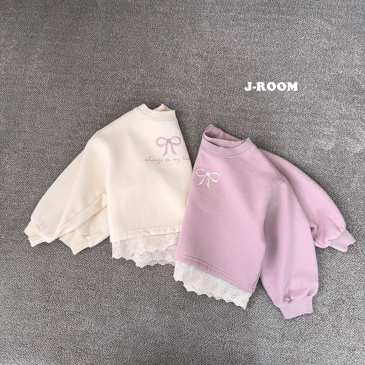 J-Room - Korean Children Fashion - #childrensboutique - Ribbon Lace Crop Tee - 5