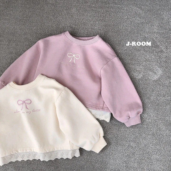 J-Room - Korean Children Fashion - #toddlerclothing - Ribbon Lace Crop Tee - 2