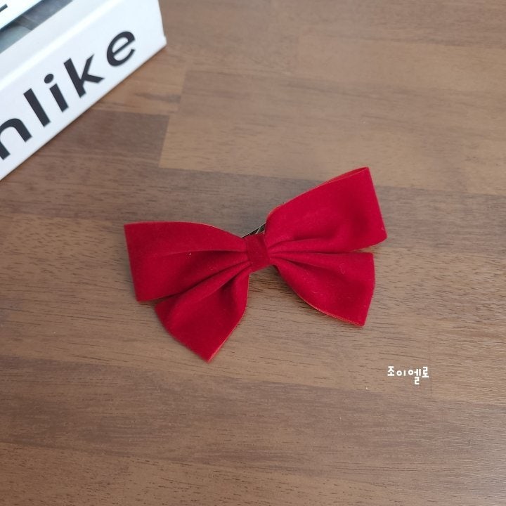 Joy ello - Korean Children Fashion - #designkidswear - Velvet Gift Ribbon Hairpin