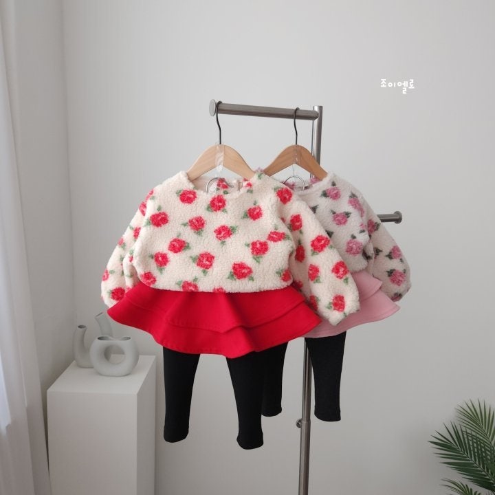 Joy ello - Korean Children Fashion - #magicofchildhood - Rose Boucle Tee