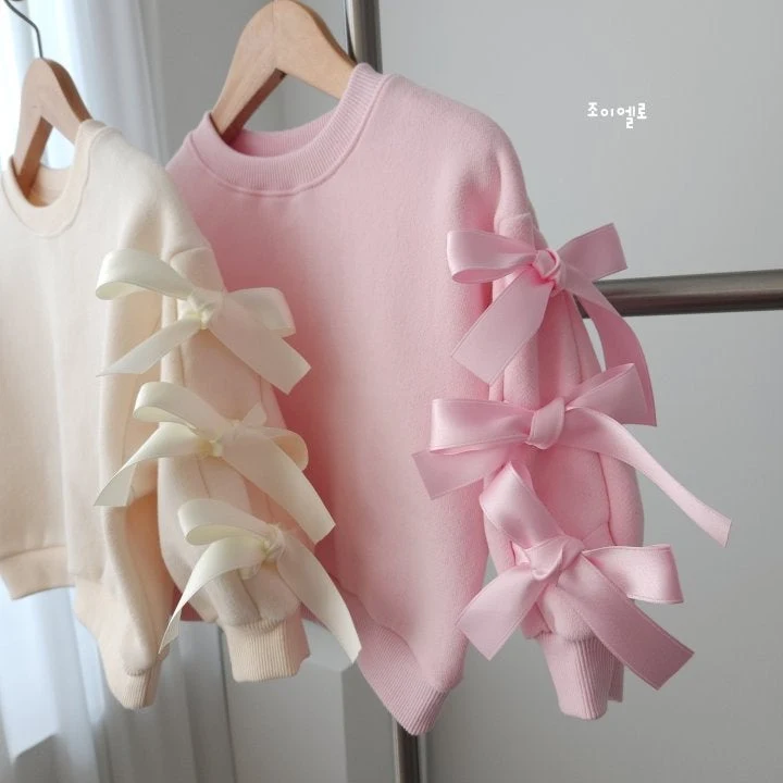 Joy ello - Korean Children Fashion - #minifashionista - Ribbon Sweatshirts