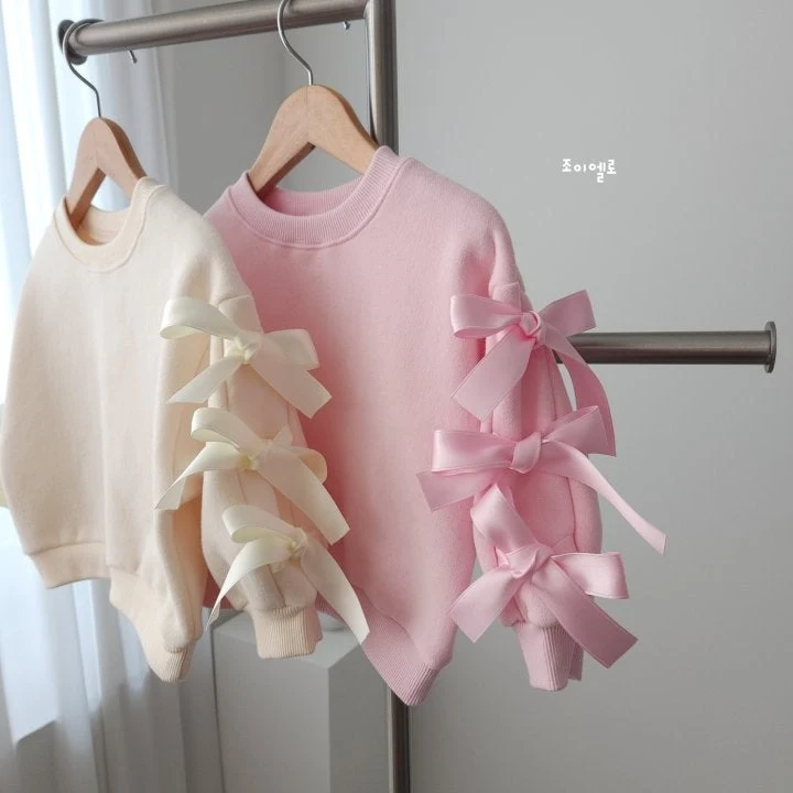 Joy ello - Korean Children Fashion - #prettylittlegirls - Ribbon Sweatshirts - 2