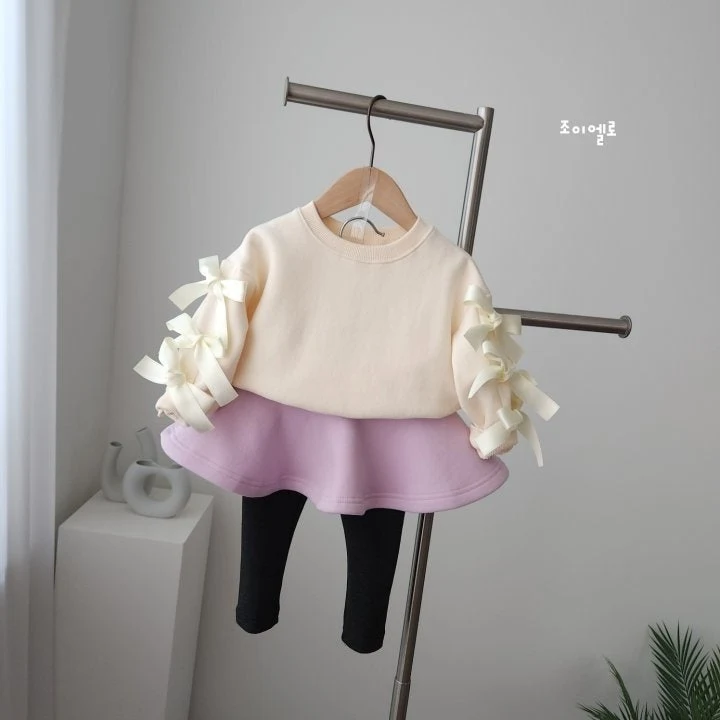 Joy ello - Korean Children Fashion - #todddlerfashion - Ribbon Sweatshirts - 4