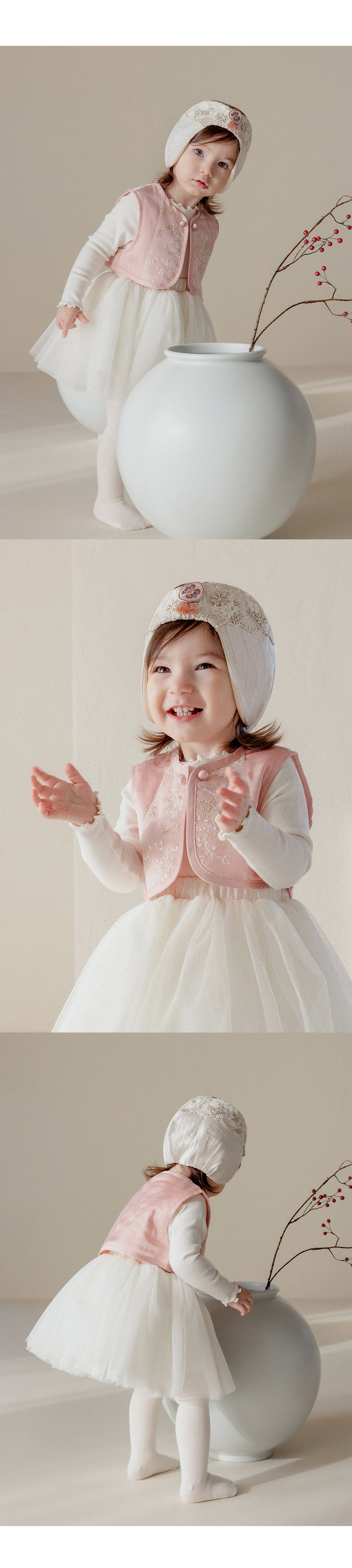 Kids Clara - Korean Baby Fashion - #babyclothing - Yegrina Baby Girl Hanbok Set - 3