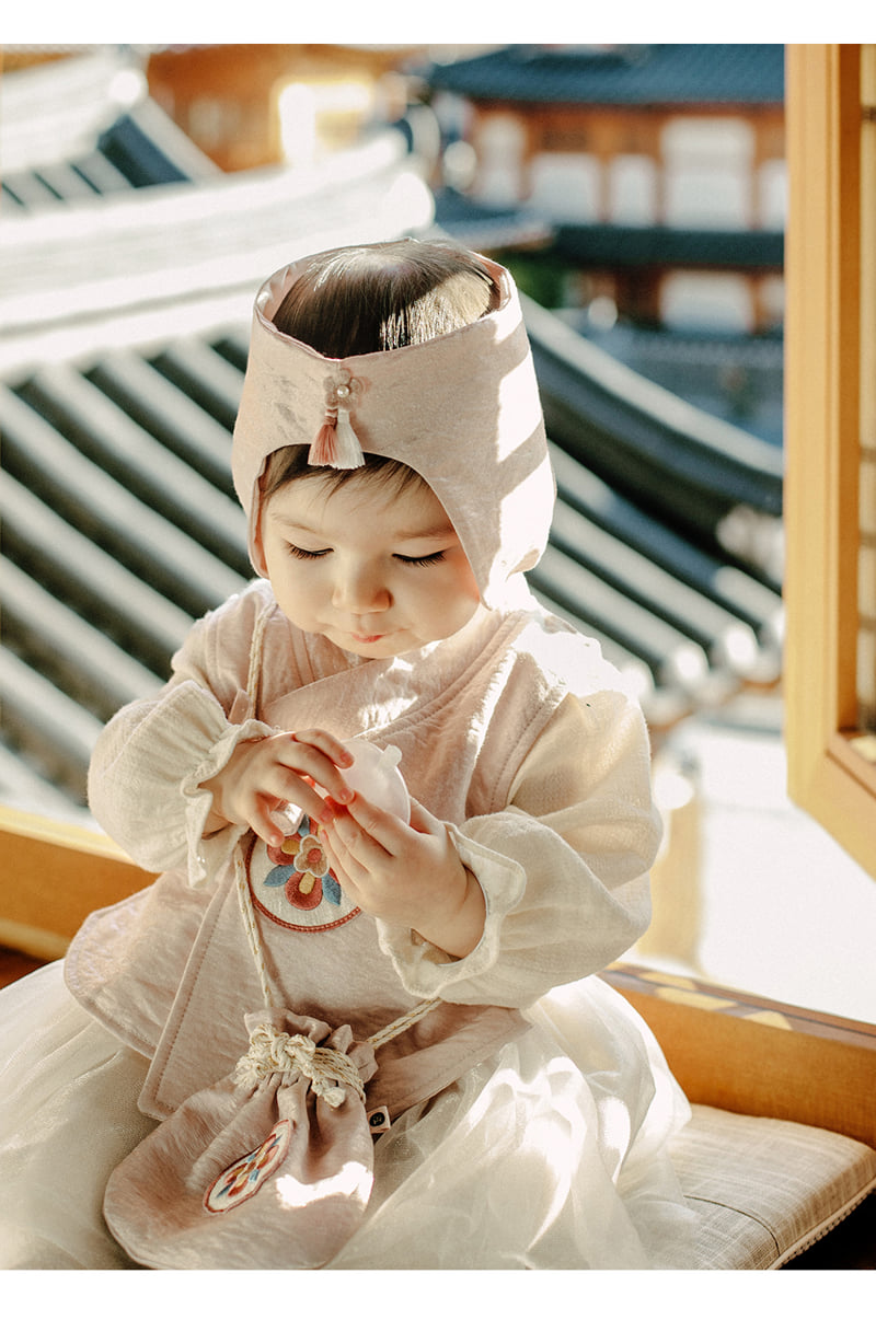 Kids Clara - Korean Baby Fashion - #babyoutfit - Gaonnuri Bodysuit Girls Baby Hanbok Set - 5