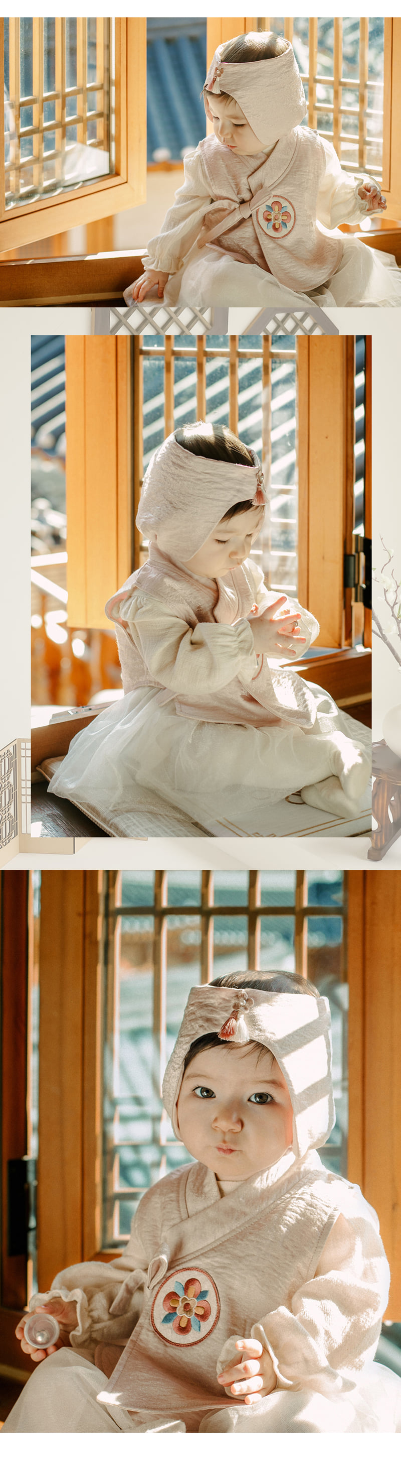 Kids Clara - Korean Baby Fashion - #babyoutfit - Gaonnuri Bodysuit Girls Baby Hanbok Set - 6