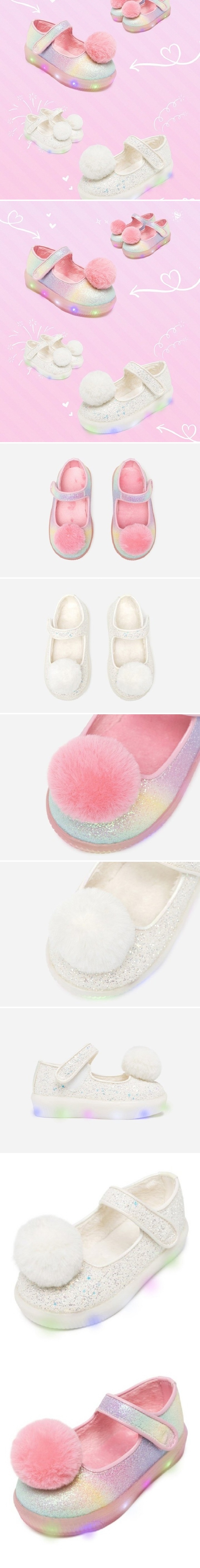 La Stella - Korean Children Fashion - #littlefashionista - Ice Cream LED Flat