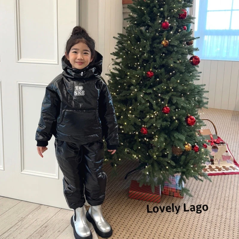 Lago - Korean Children Fashion - #stylishchildhood - Love Ski Suit Set - 4