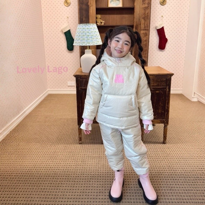 Lago - Korean Children Fashion - #kidsshorts - Love Ski Suit Set - 9