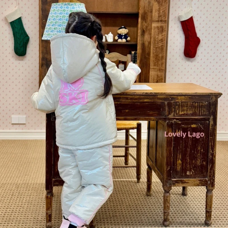 Lago - Korean Children Fashion - #kidsstore - Love Ski Suit Set - 10