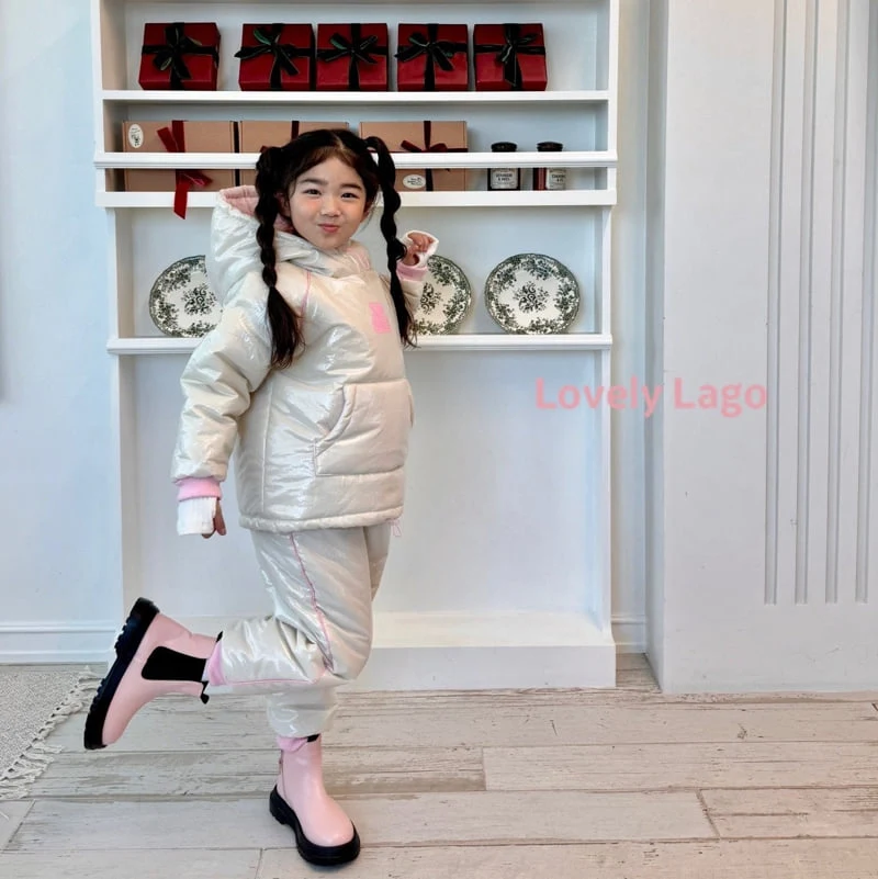 Lago - Korean Children Fashion - #kidzfashiontrend - Love Ski Suit Set - 11