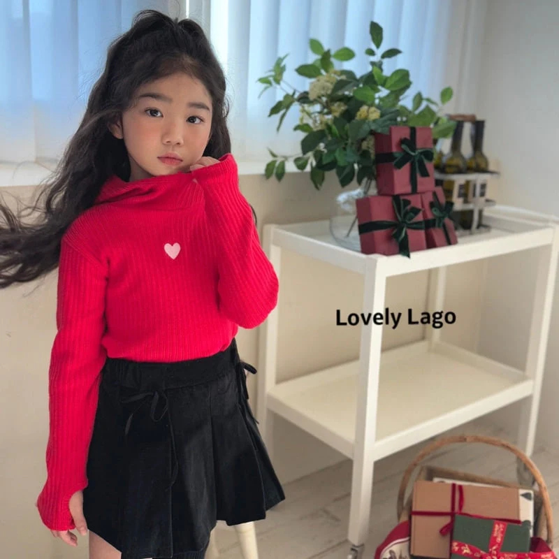 Lago - Korean Children Fashion - #stylishchildhood - Heart Ribbed Hoody - 6