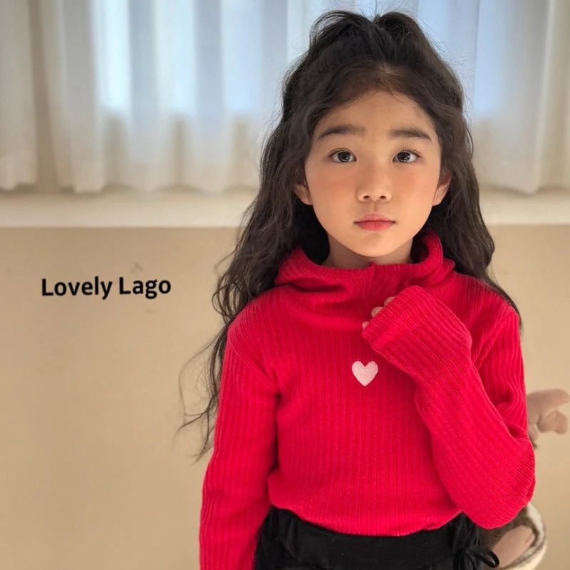 Lago - Korean Children Fashion - #prettylittlegirls - Heart Ribbed Hoody - 4