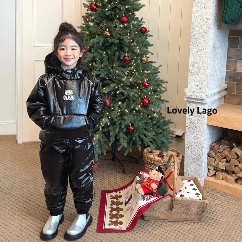 Lago - Korean Children Fashion - #todddlerfashion - Love Ski Suit Set