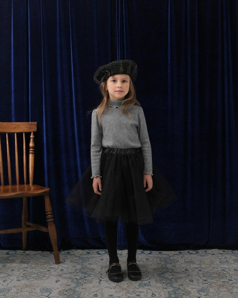 Le Bev - Korean Children Fashion - #magicofchildhood - Black Cancan Skirt - 2