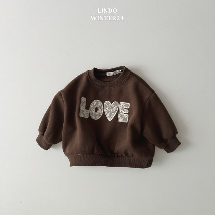 Lindo - Korean Children Fashion - #childofig - Love Lace Patch Sweatshirts - 3