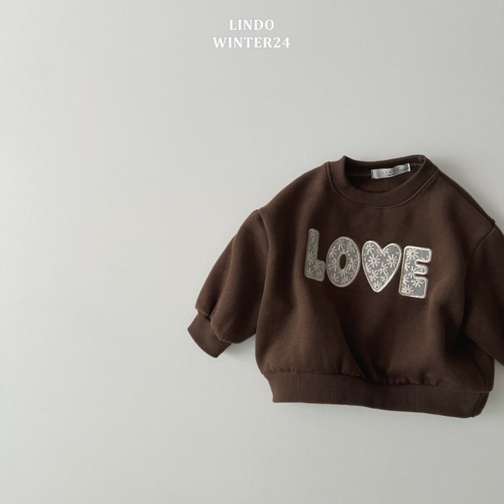 Lindo - Korean Children Fashion - #discoveringself - Love Lace Patch Sweatshirts - 6