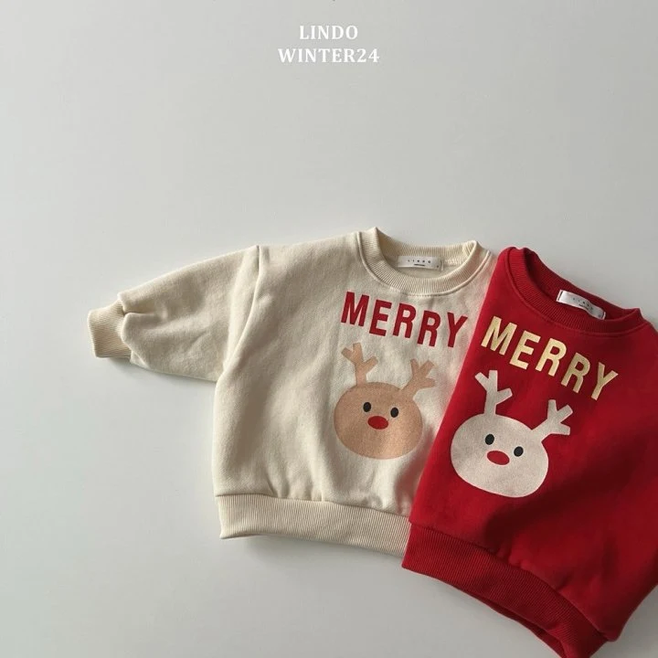 Lindo - Korean Children Fashion - #kidsstore - Rudolph Sweatshirts - 5