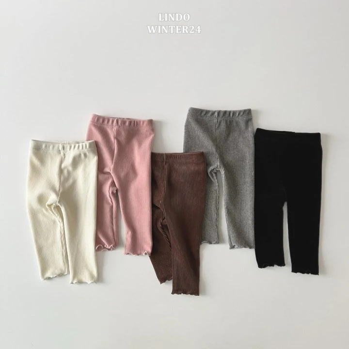 Lindo - Korean Children Fashion - #stylishchildhood - Warm Ribbed Leggings - 3