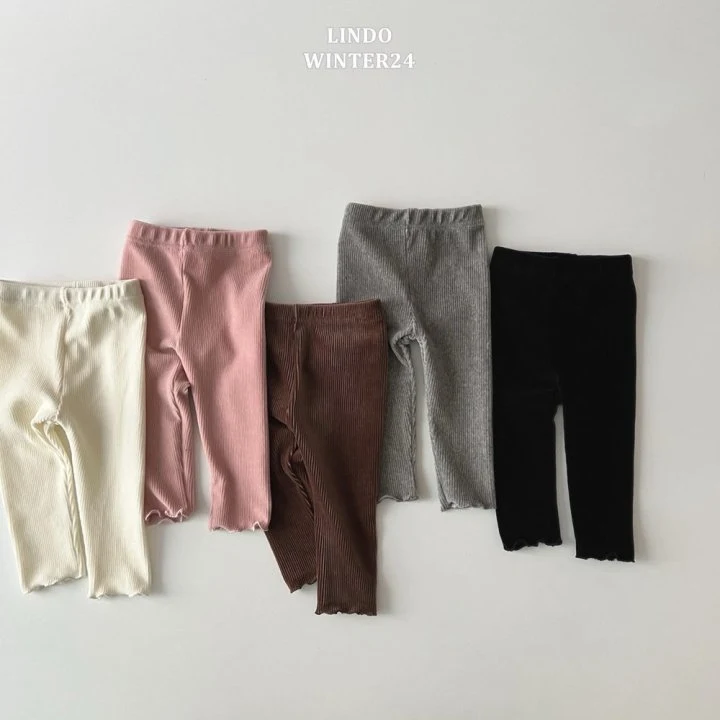 Lindo - Korean Children Fashion - #todddlerfashion - Warm Ribbed Leggings