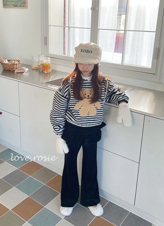 Love Rosie - Korean Children Fashion - #Kfashion4kids - Stripe Fleece Sweatshirts - 11