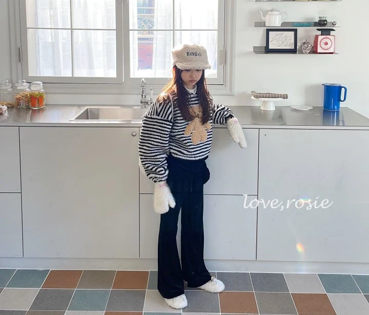 Love Rosie - Korean Children Fashion - #fashionkids - Stripe Fleece Sweatshirts - 7