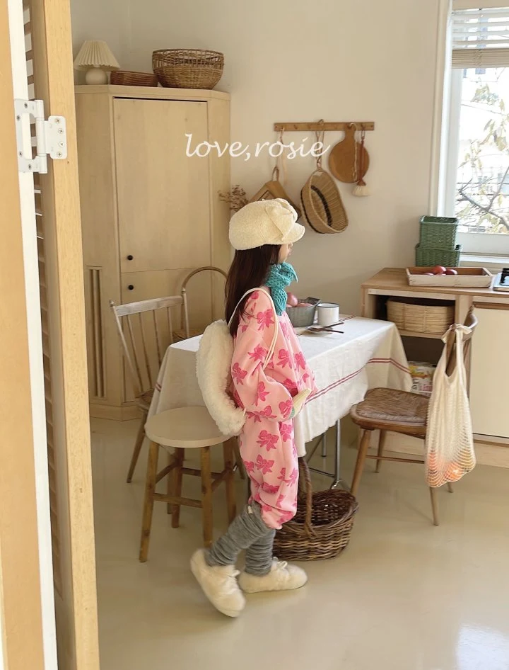 Love Rosie - Korean Children Fashion - #kidsshorts - Juju Fleece Ribbon Set - 9