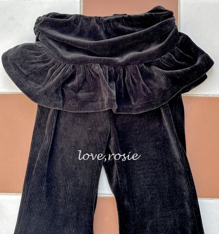 Love Rosie - Korean Children Fashion - #kidsstore - Mink Rib Skirt Bootcut Pants - 11