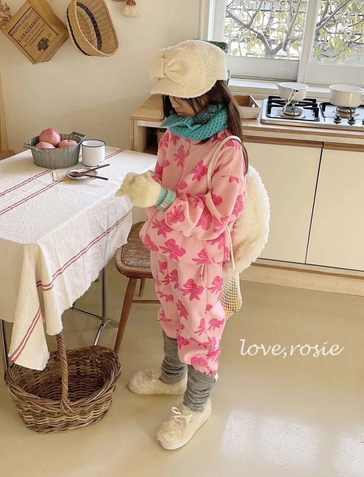 Love Rosie - Korean Children Fashion - #kidsstore - Juju Fleece Ribbon Set - 10