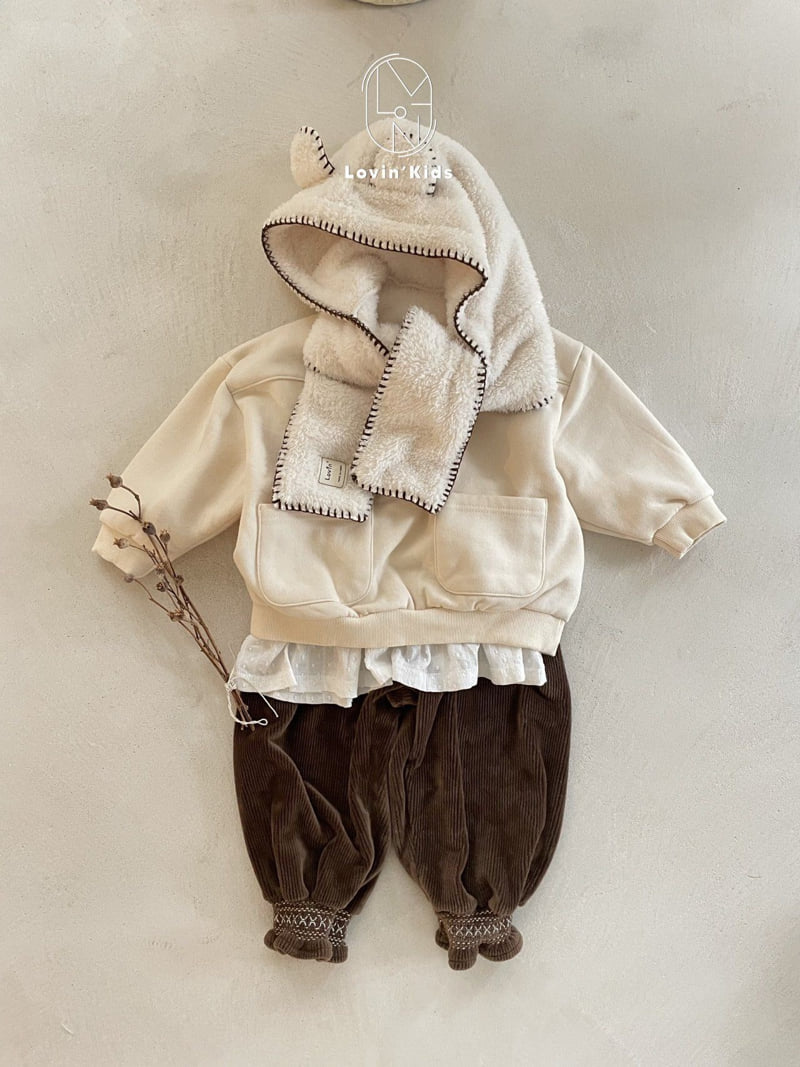 Lovin - Korean Children Fashion - #childofig - Bear Hood Muffler - 7