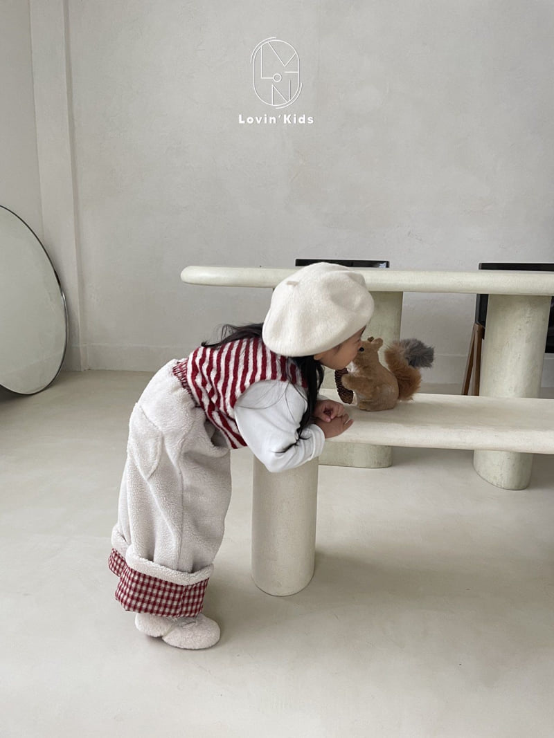 Lovin - Korean Children Fashion - #littlefashionista - Check Roll-up Pants - 12