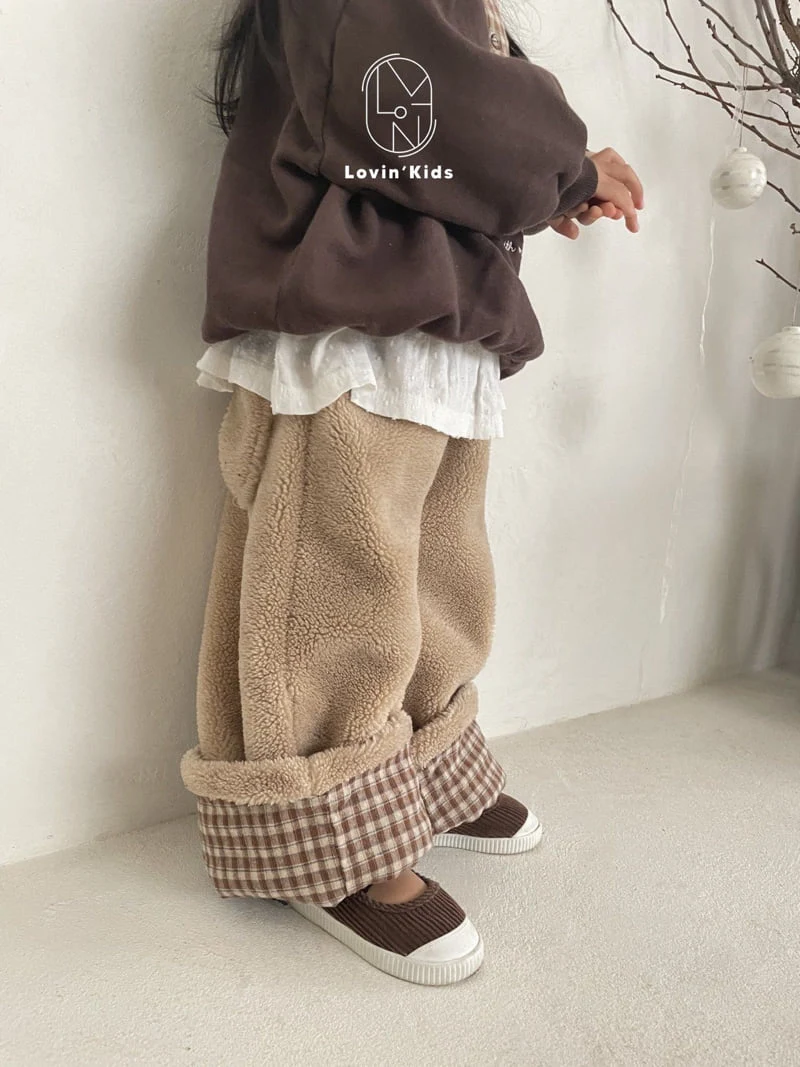 Lovin - Korean Children Fashion - #prettylittlegirls - Check Roll-up Pants