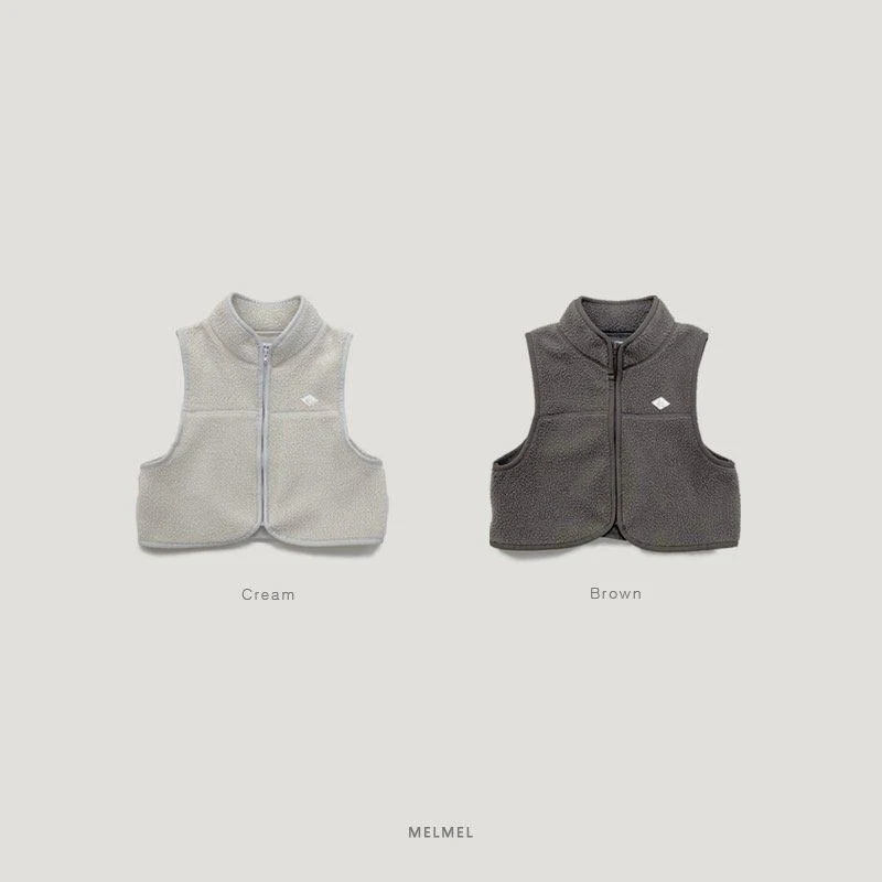 Melmel - Korean Children Fashion - #kidzfashiontrend - Fleece Vest